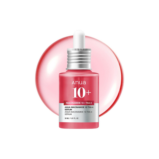 Anua Niacinamide 10% + TXA 4% Serum on a white background