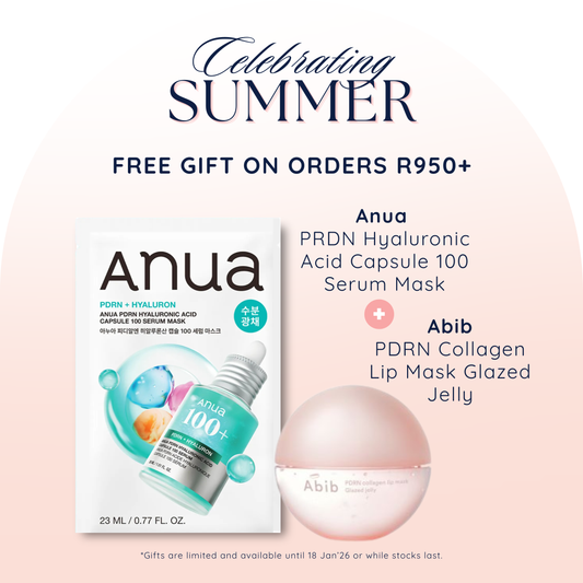 Abib PDRN Collagen Lip Mask Glazed Jelly & Anua PRDN Hyaluronic Acid Capsule 100 Serum Mask (100% off)