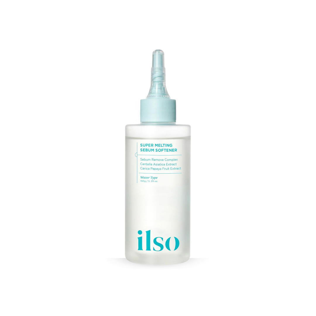 ilso skincare serum bottle on a white background