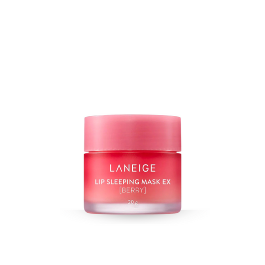 Laneige lip sleeping mask EX berry on a white background