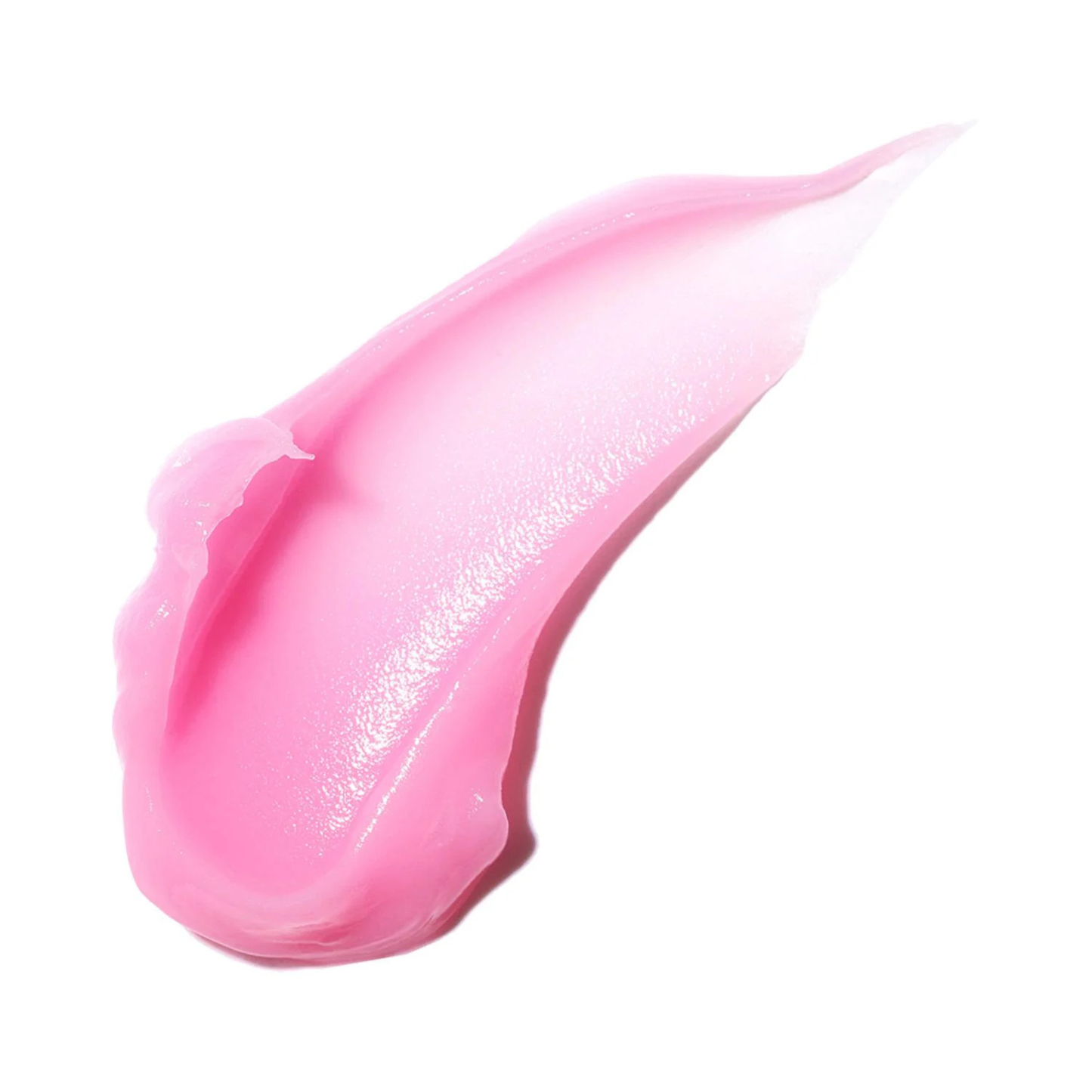 Pink LANEIGE Lip Sleeping Mask smear on a white background