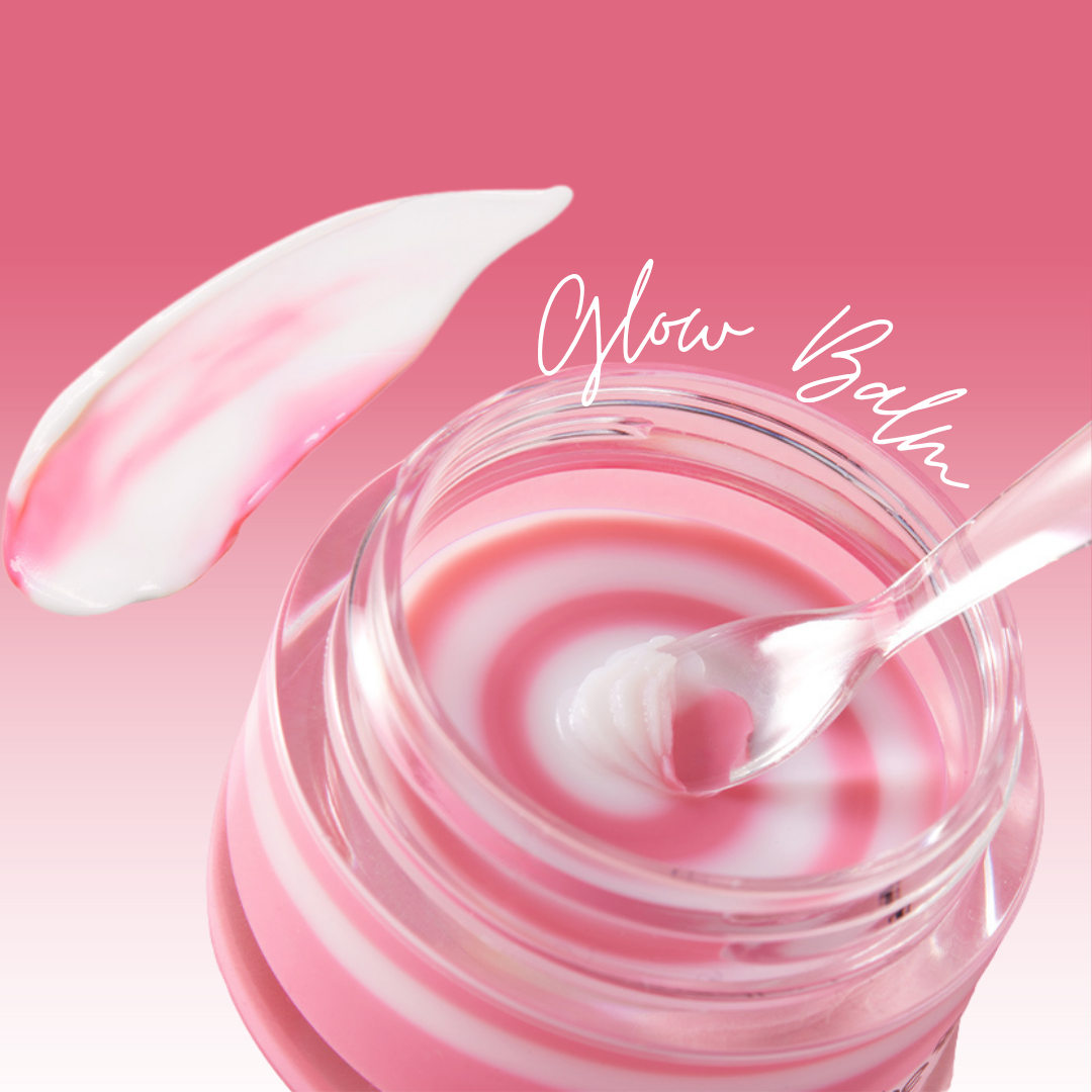 Medicube PDRN Lip Sleeping Mask glow balm on a bright pink background
