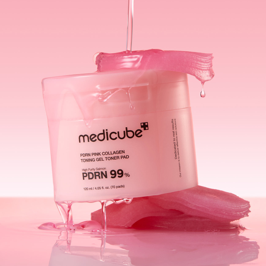 Medicube PDRN Pink Collagen Toning Gel Toner Pad (70 pads)