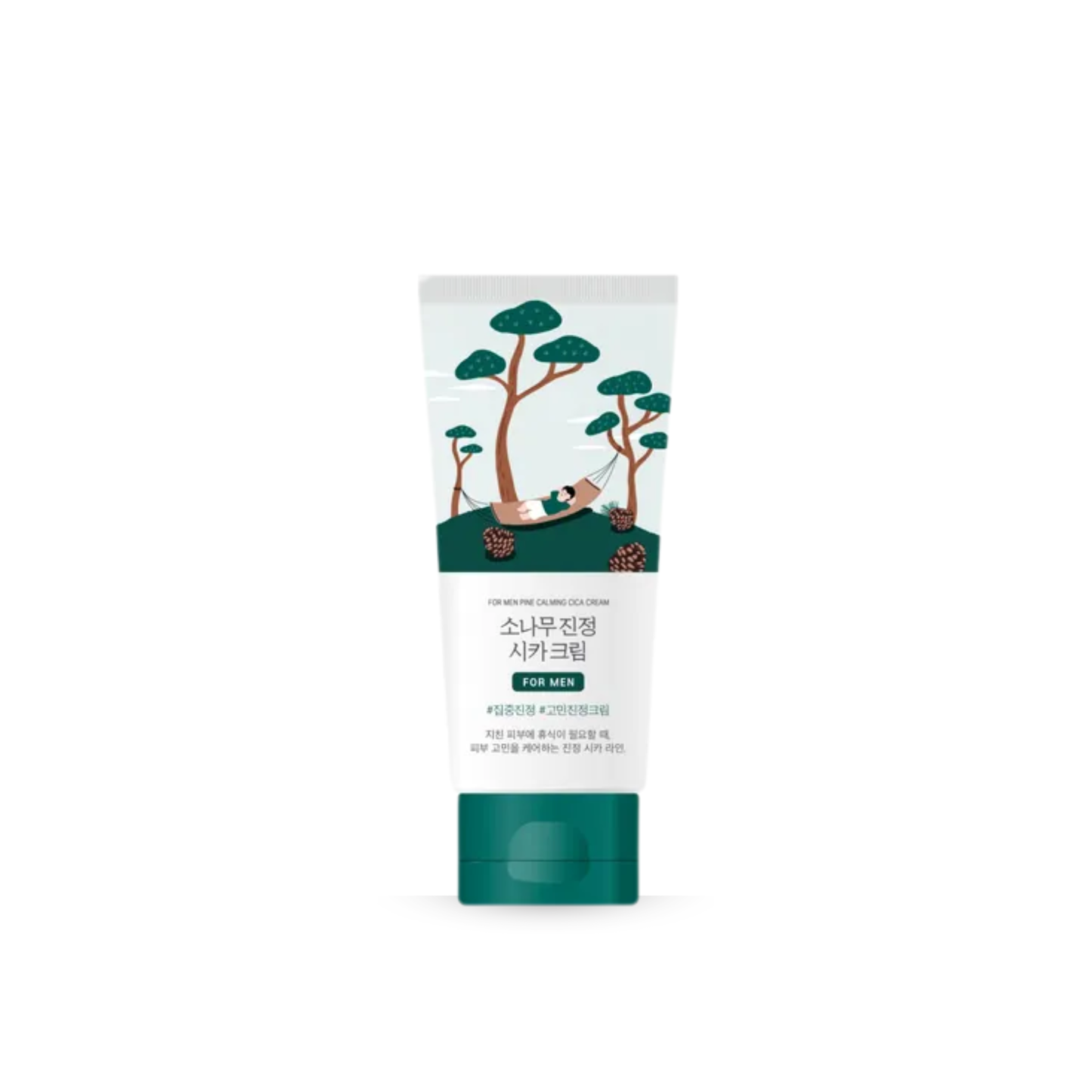 ROUND LAB For Men Pine Calming Cica Cream on a white background