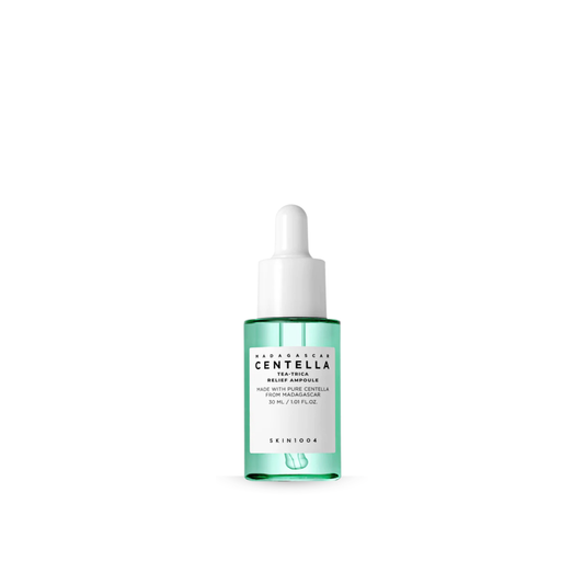 SKIN1004 Madagascar Centella Tea-Trica Relief Ampoule on a white background