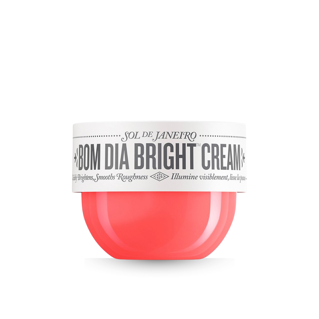 Jar of Sol de Janeiro Bom Dia Bright Cream on a white background