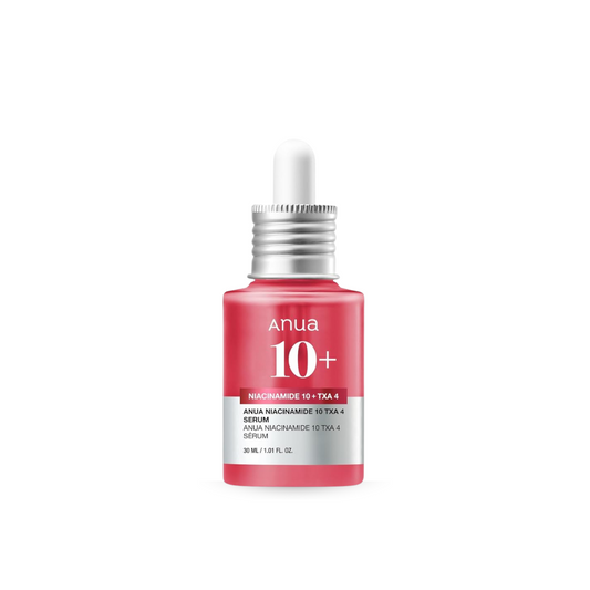 Anua Niacinamide 10% + TXA 4% Serum on a white background