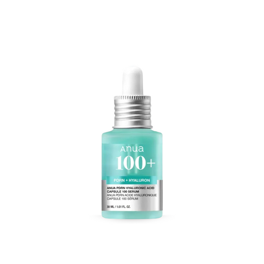 Anua PDRN Hyaluronic Acid Capsule 100 Serum bottle on a white background