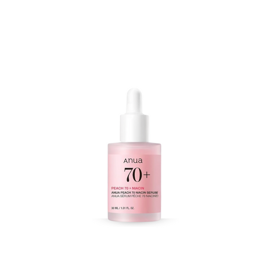 Anua Peach 70 Niacin Serum on a white background