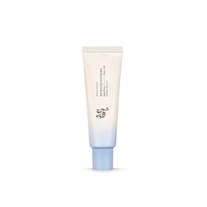 Beauty of Joseon Relief Sun Aqua-Fresh: Rice + B5 SPF50+ PA++++ with gradient colour on a white background