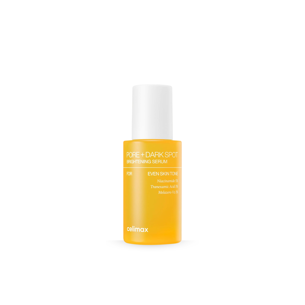 CELIMAX Pore+Dark Spot Brightening Serum on a white background