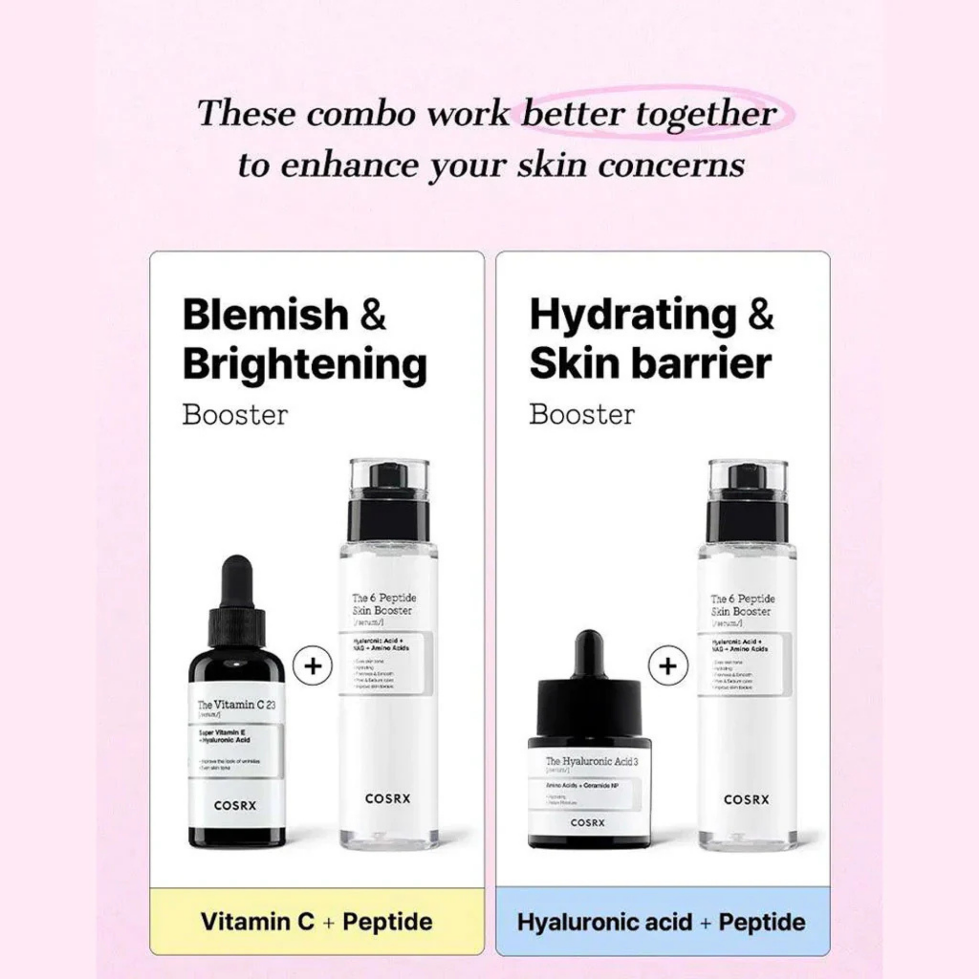 Suggested products to use in combination with COSRX The 6 Peptide Skin Booster 