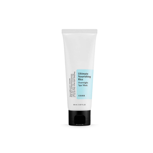 Cosrx Ultimate Nourishing Rice Overnight Spa Mask tube on a white background