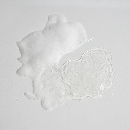 CELIMAX Dual Barrier Mild Gel Cleanser close up in gel and foam form