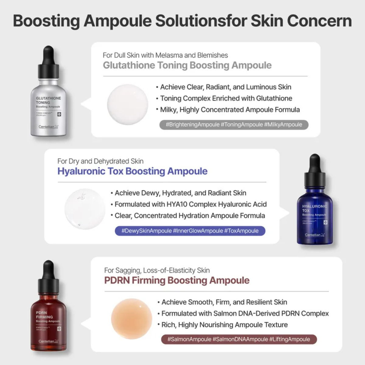 Centellian24 Glutathione Toning Boosting Ampoule
