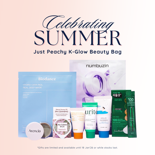 ‍Just Peachy K-Glow Beauty Bag (Free Gift: Orders R1500+) (100% off)