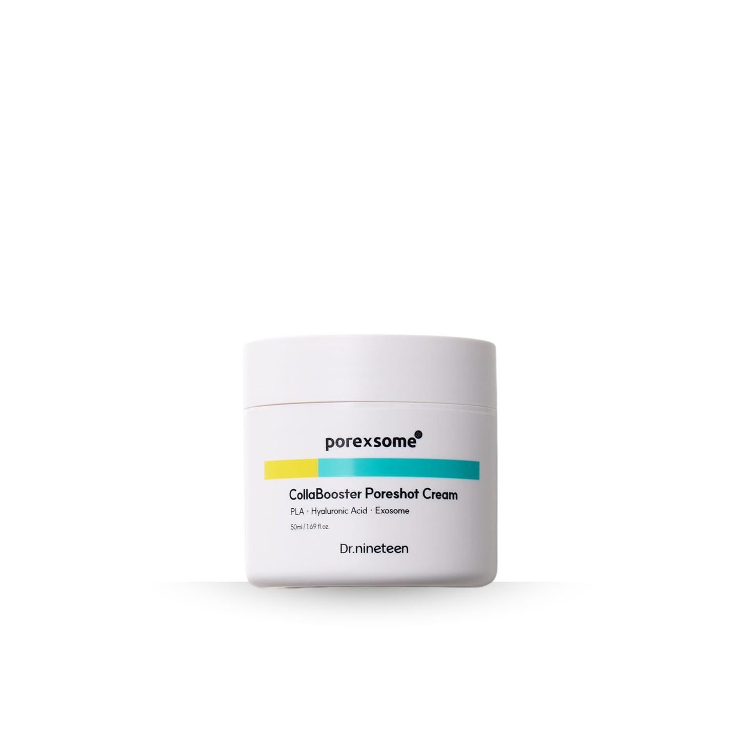 Dr.nineteen Porexosome CollaBooster Poreshot Cream on a white background
