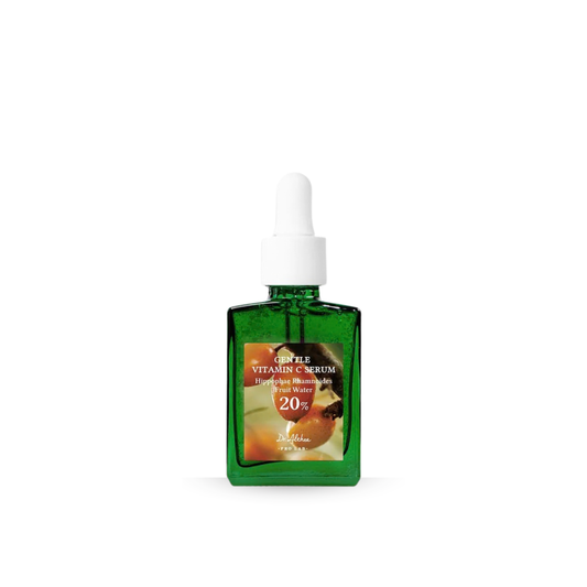 Dr.Althea Gentle Vitamin C Serum bottle with dropper on a white background