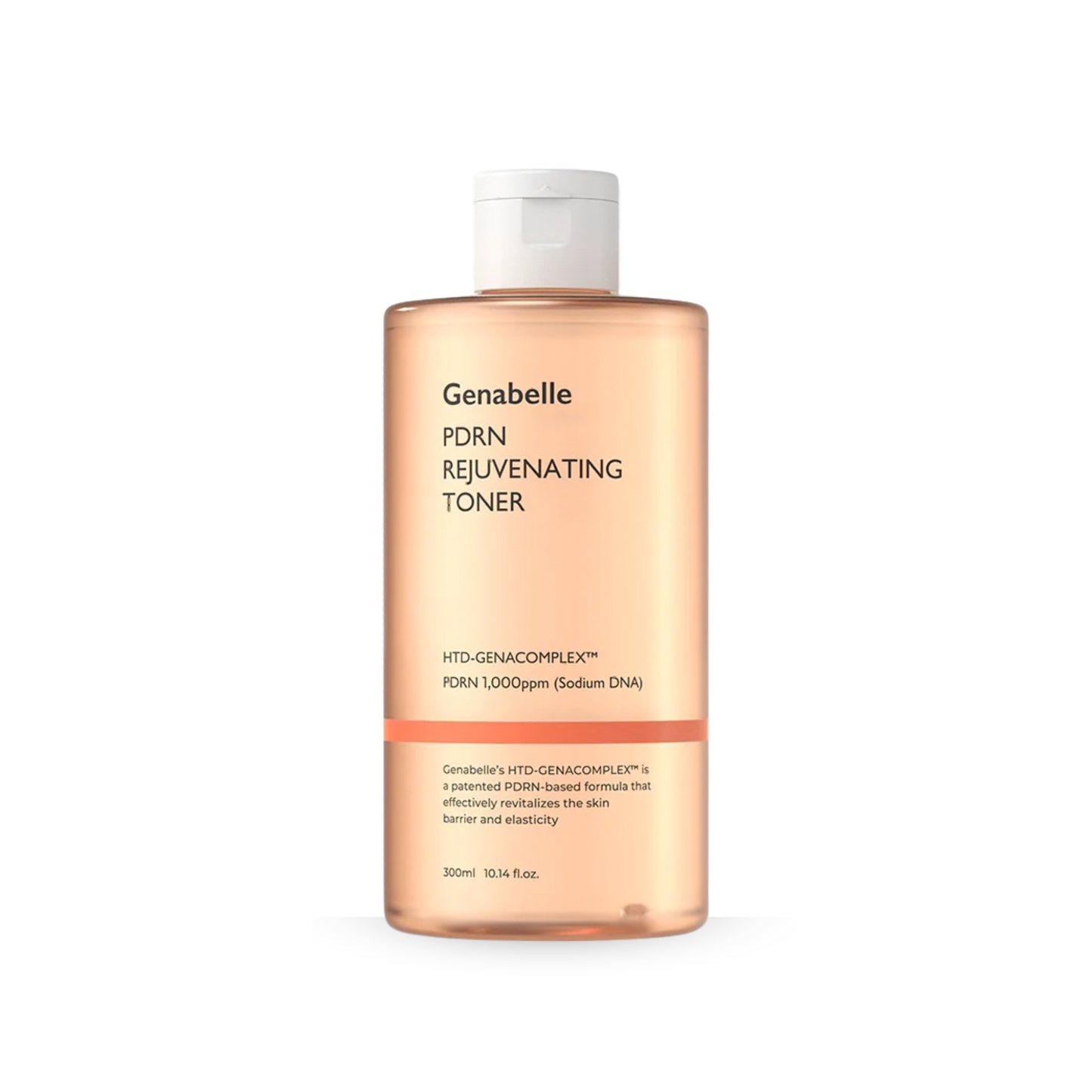 Genabelle PDRN Rejuvenating Toner bottle on a white background