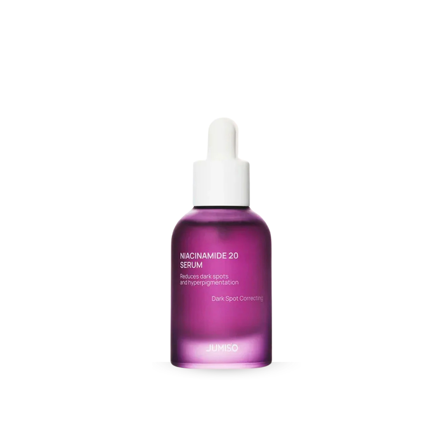 JUMISO Niacinamide 20 Serum bottle with white cap on a white background