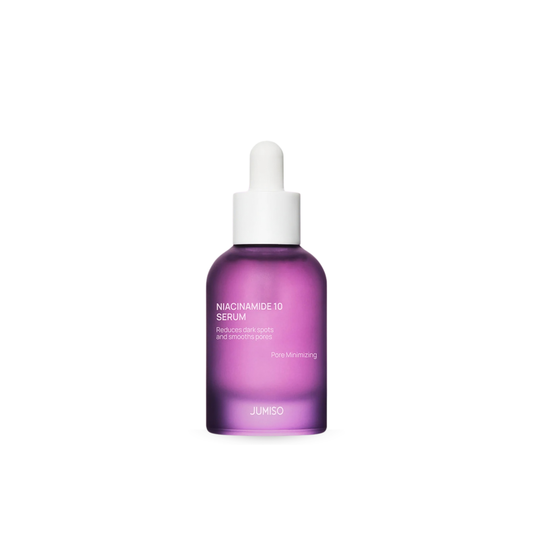 Jumiso Niacinamide 10 Serum bottle with white cap on a white background