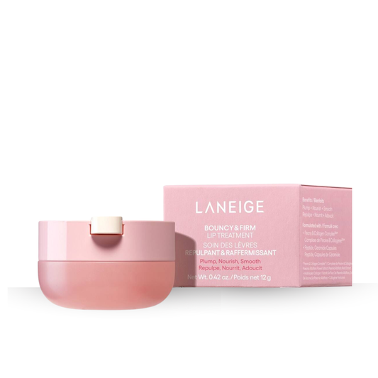 LANEIGE Bouncy & Firm Lip Treatment and box on a white background