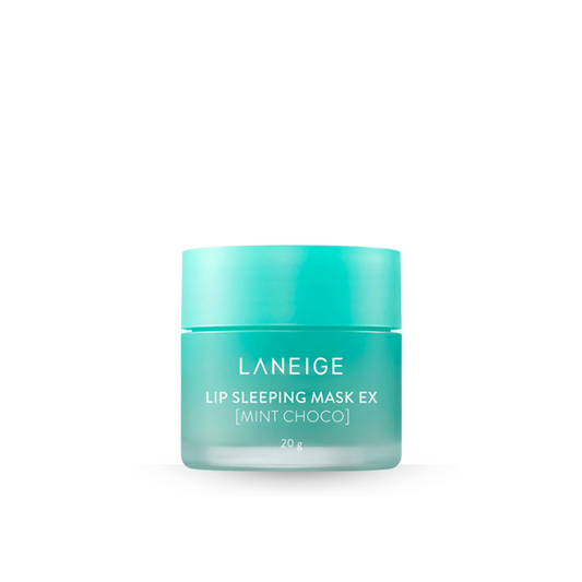 LANEIGE Lip Sleeping Mask_EX (Mint Choco) jar on a white background