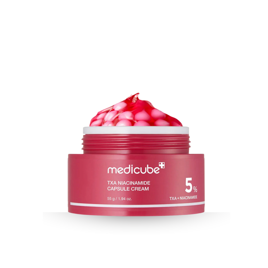 Medicube TXA Niacinamide Capsule Cream on a white background