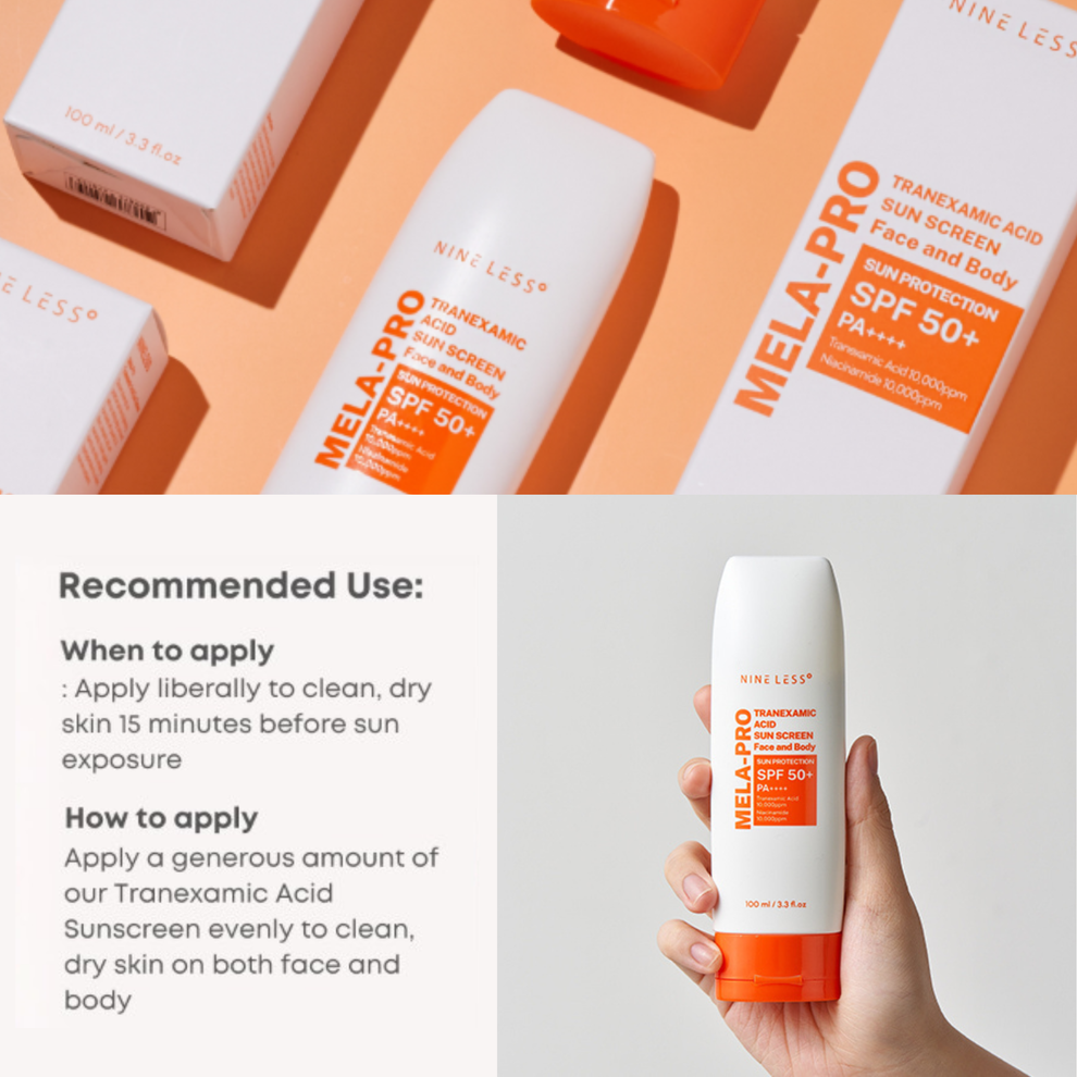 NINE LESS Mela-Pro Tranexamic Acid Sun Screen – Just Peachy