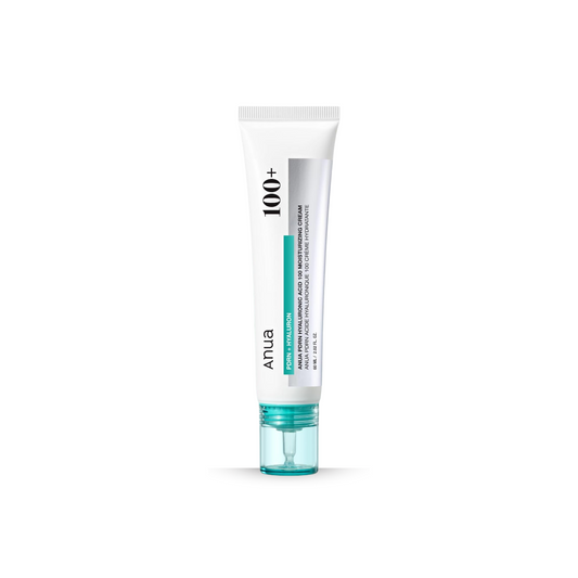 Tube of cream Anua PDRN Hyaluronic Adic 100 Moisturiser on a white background