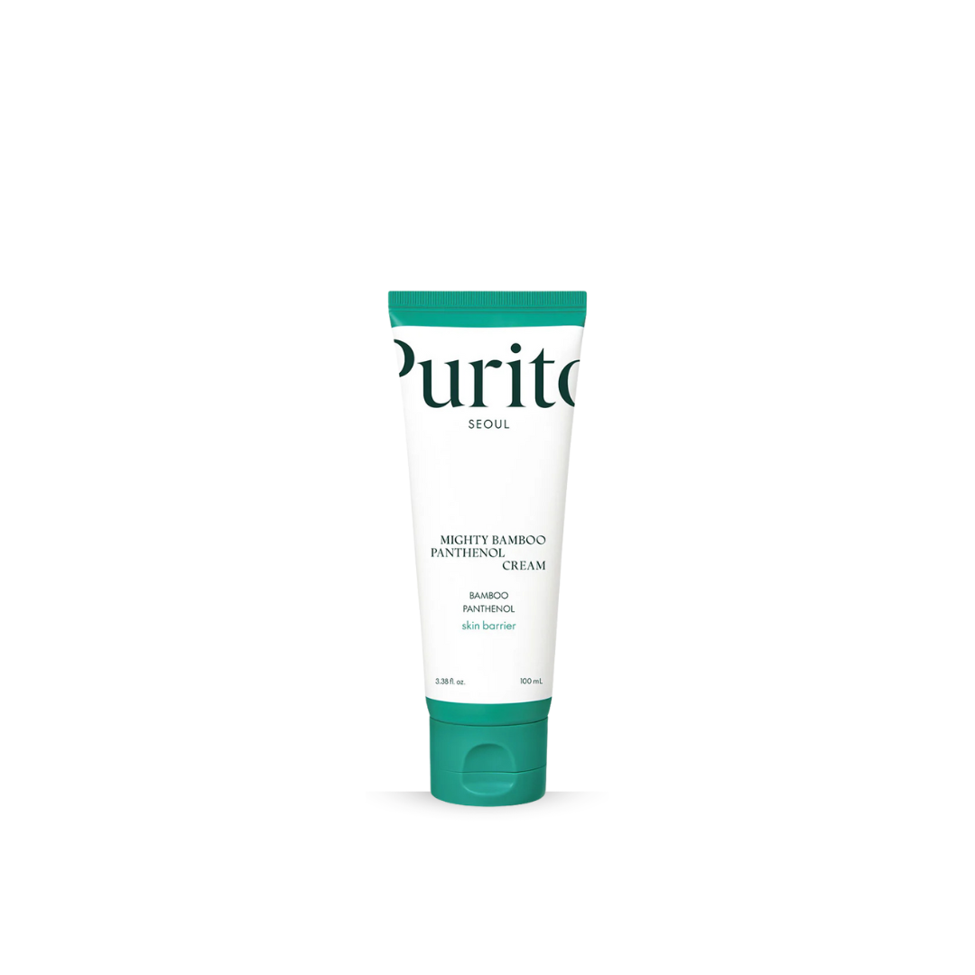 Purito Mightly Bamboo Panthenol Cream on a white background