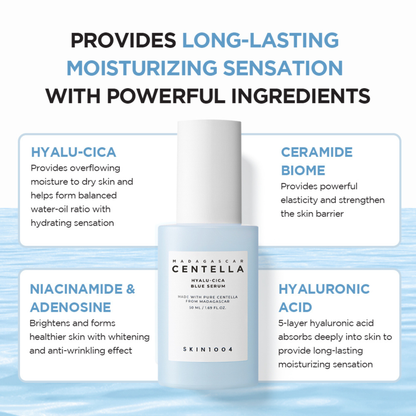 SKIN1004 Hyalu-Cica Blue Serum hero ingredient highlight