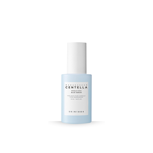 SKIN1004 Hyalu-Cica Blue Serum on a white background