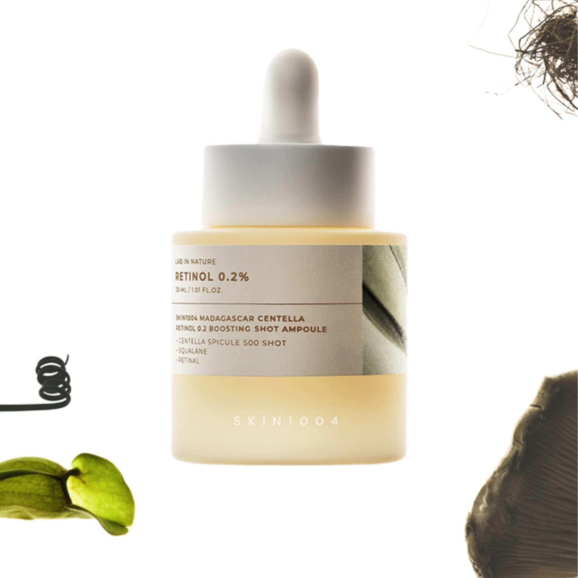 SKIN1004 Madagascar Centella Retinol 0.2 Boosting Shot Ampoule on a white background
