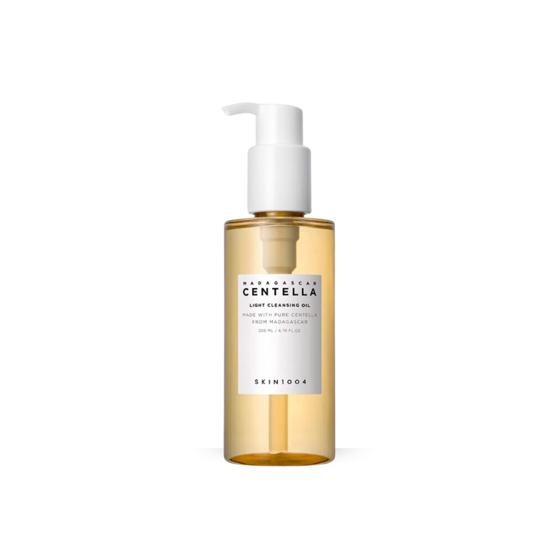 SKIN1004 Madagascar Centella Light Cleansing Oil with pump dispenser on a white background