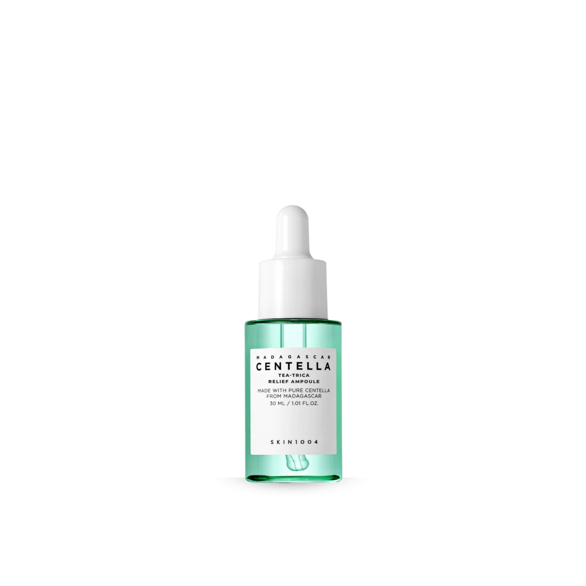 SKIN1004 Madagascar Centella Tea-Trica Relief Ampoule on a white background