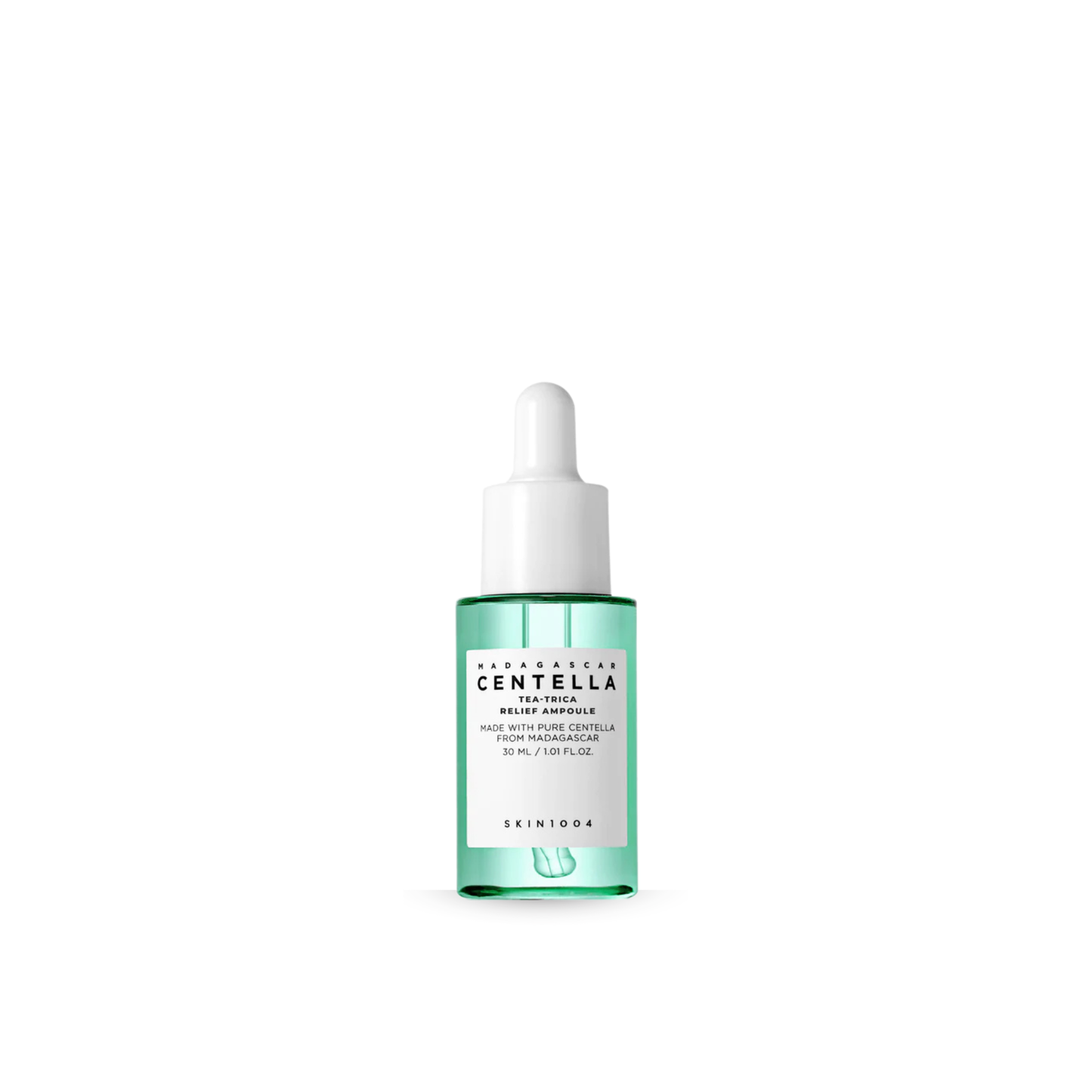 SKIN1004 Madagascar Centella Tea-Trica Relief Ampoule on a white background
