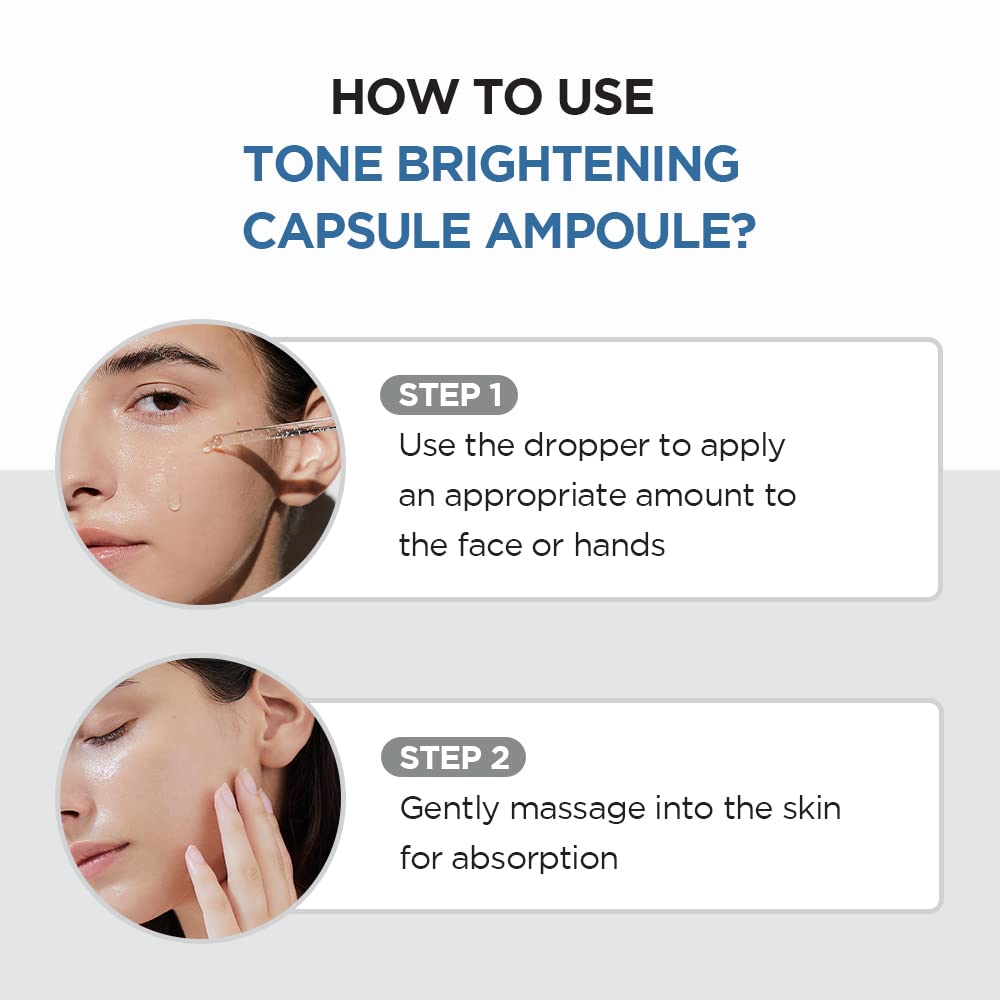 Instructions on how to use SKIN1004 Madagascar Centella Tone Brightening Capsule Ampoule with step-by-step guidance.