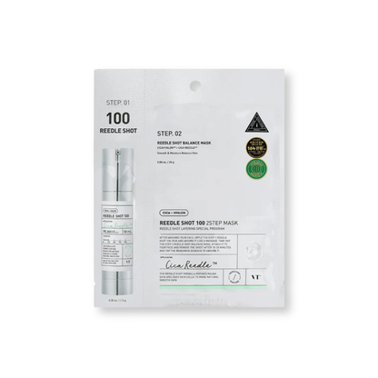 VT Cosmetics Reedle Shot 100 2 Step Mask on a white background