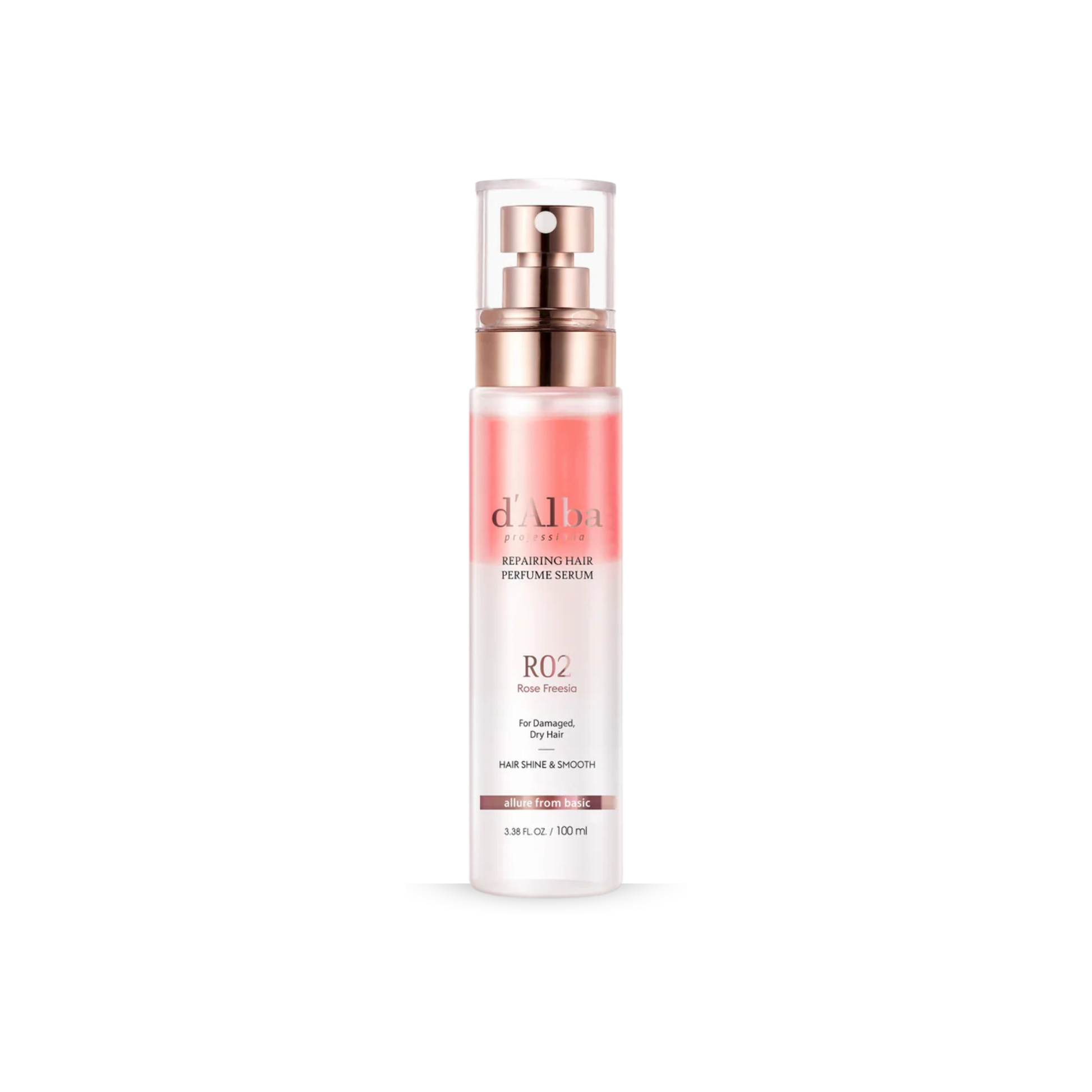 d'Alba Professional Repairing Hair Perfume Serum on a white background
