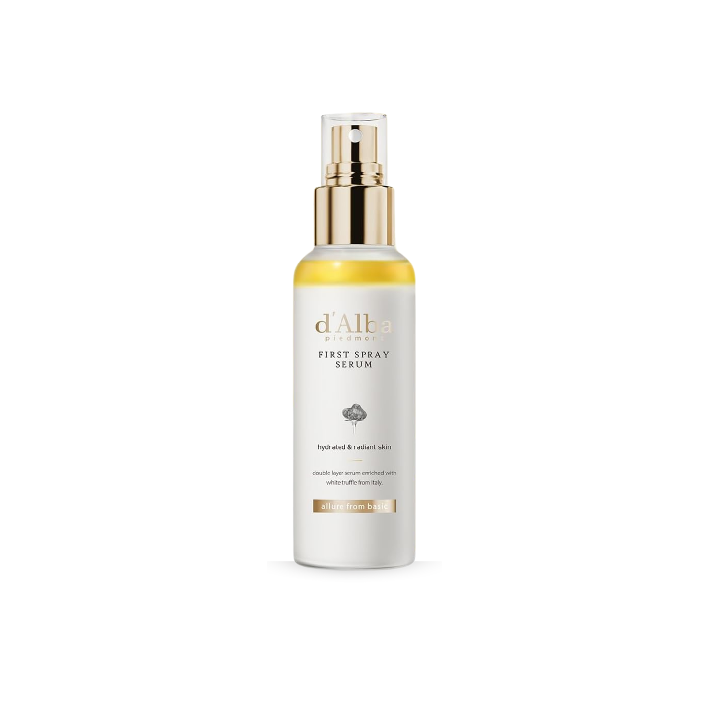 d’Alba White Truffle First Spray Serum on a white background