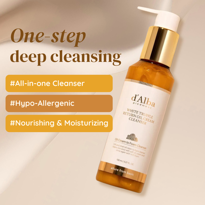 d'Alba White Truffle Return Oil Cream Cleanser