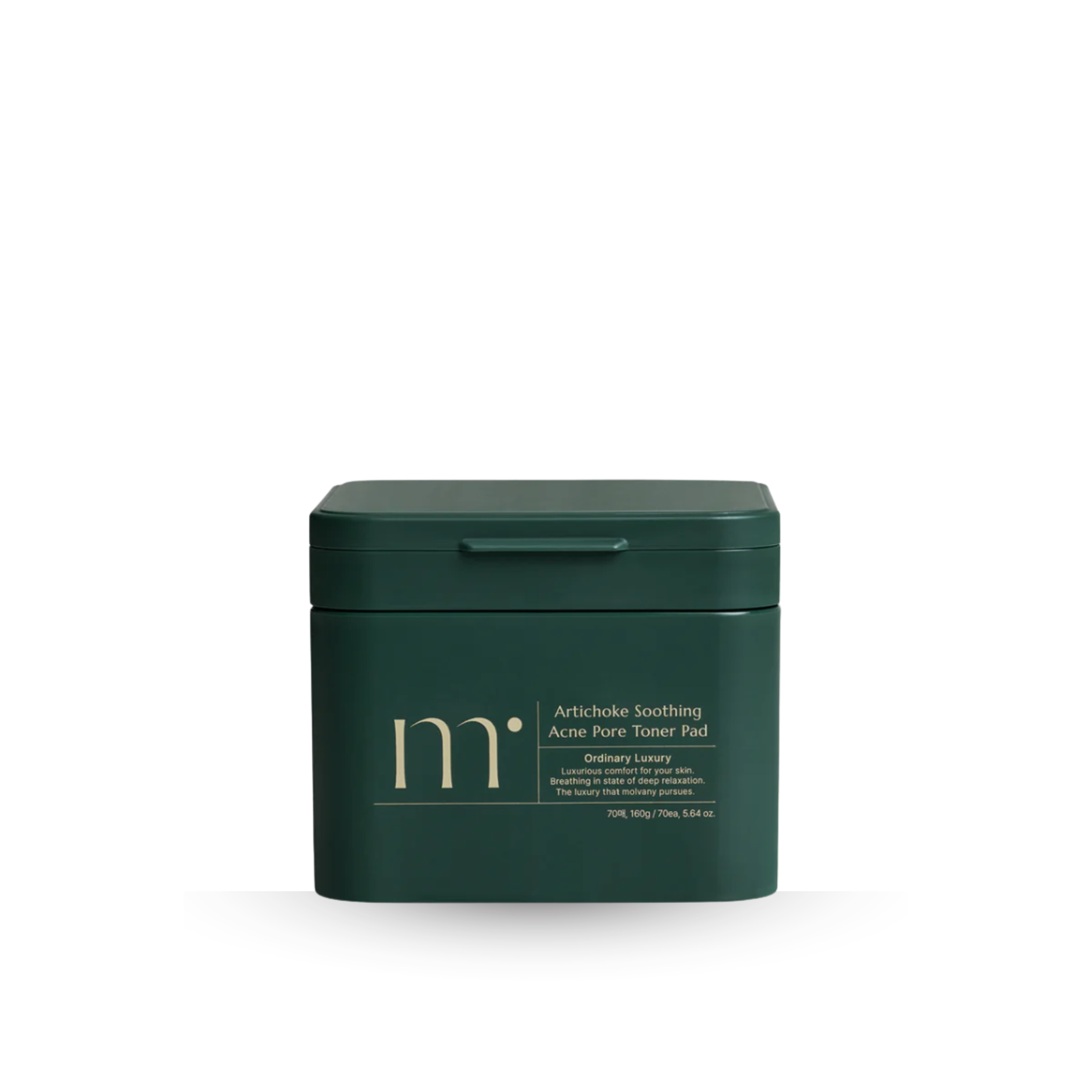 molvany Artichoke Soothing Acne Pore Toner Pads on a white background