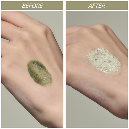 Before and after comparison of molvany Heating Therapy Pack on a hand against a neutral background